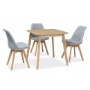 Стол обеденный SIGNAL MOSSO III дуб/дуб 80/75